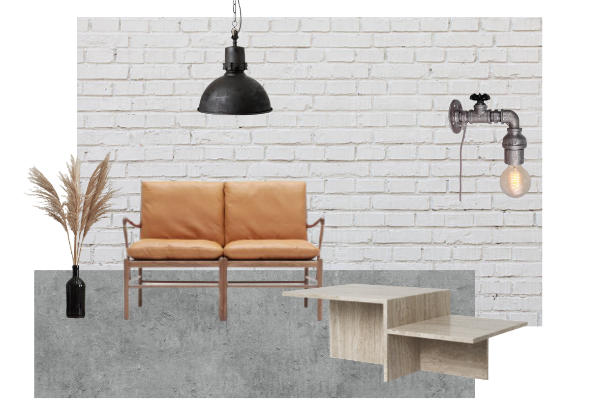 moodboard industrial modern